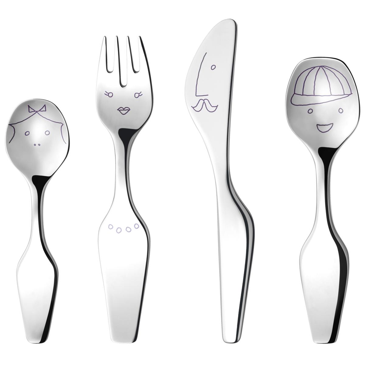 The Twist Family, 4 Pcs. Cutlery Set Cutlery